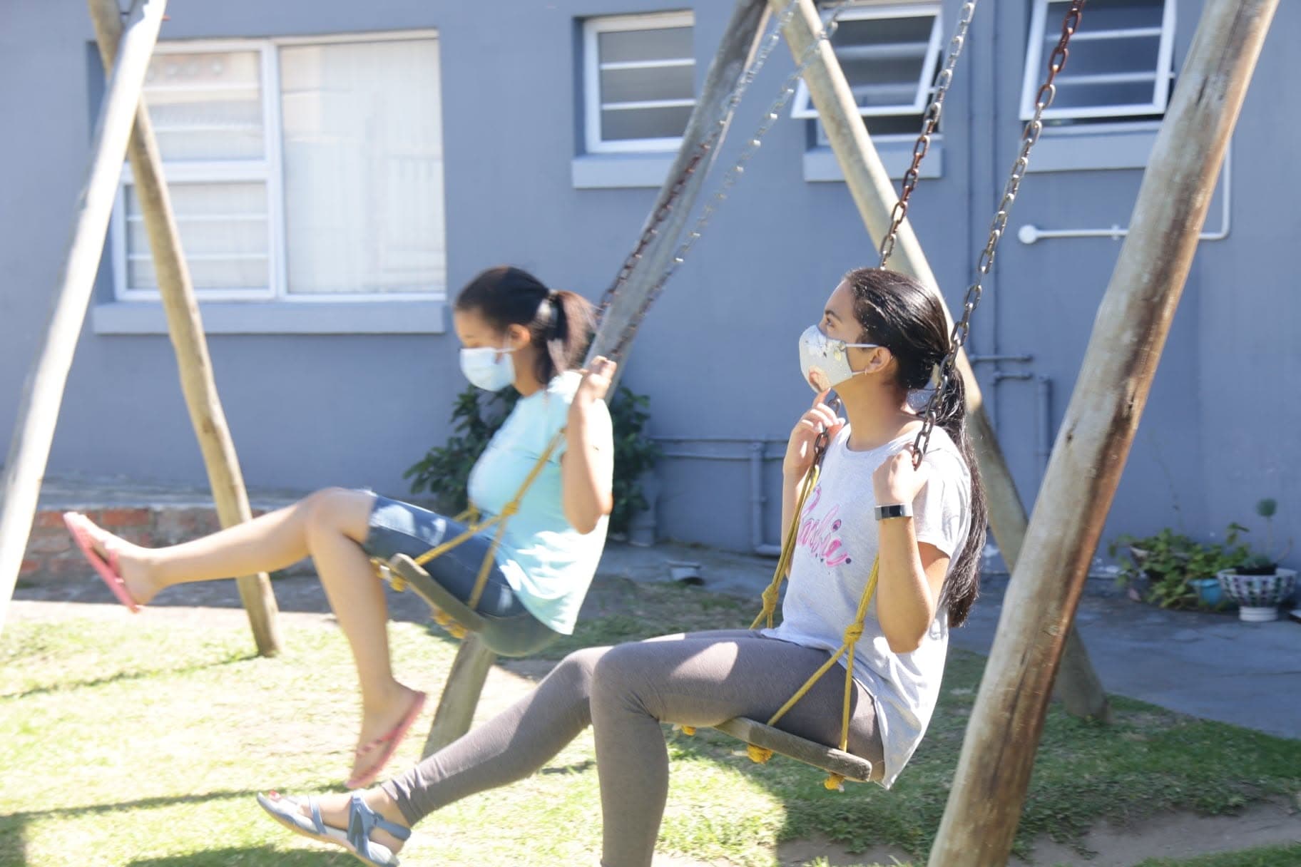 Children playing outside